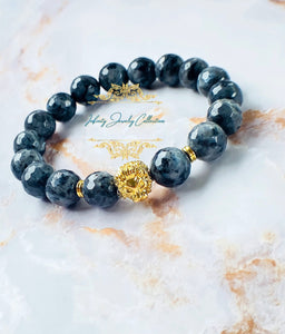 Black Labradorite Stretch Bracelet